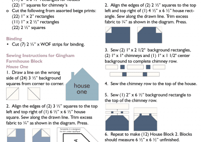 Pattern Updates - Gingham Farmhous Booklet-3
